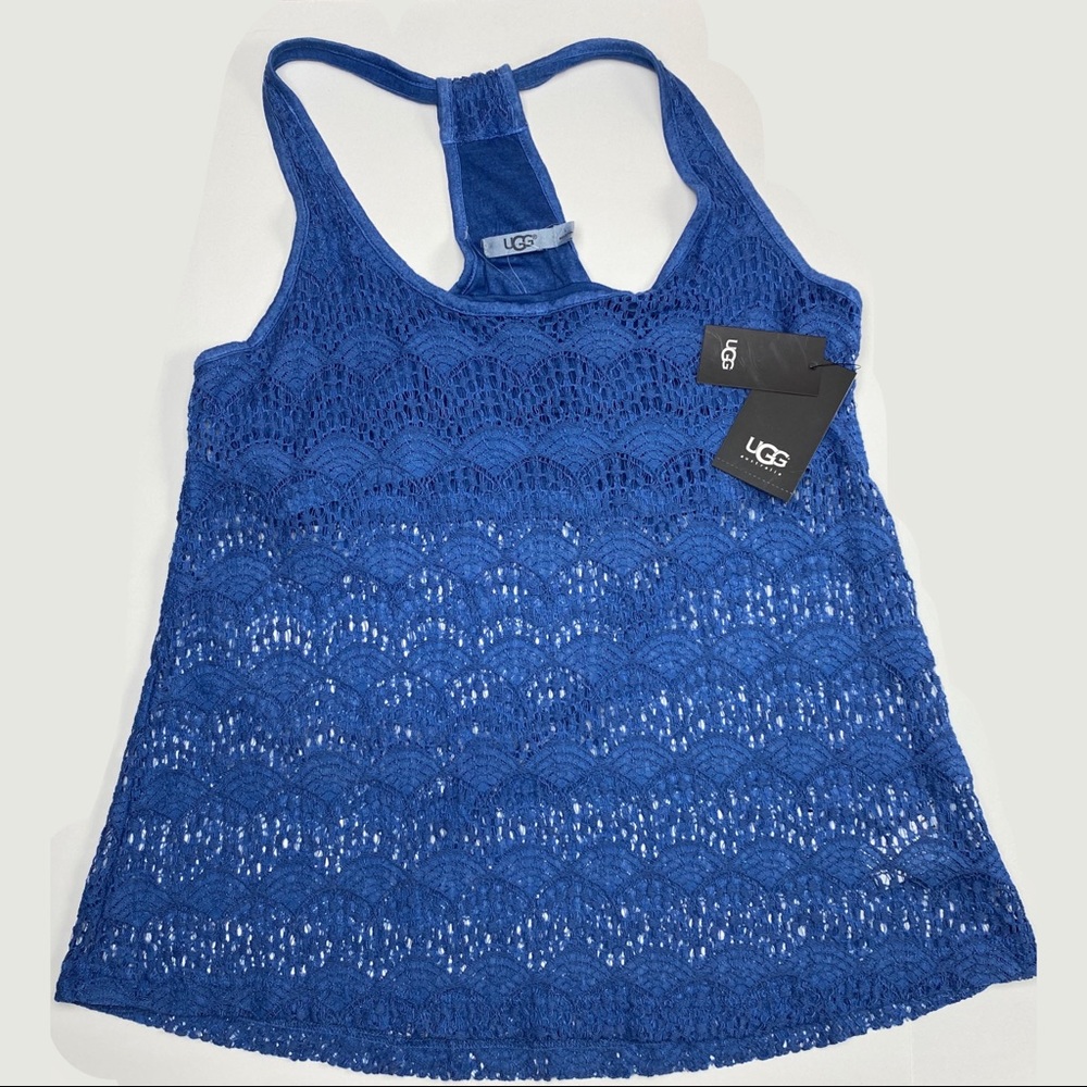 🆕 UGG Luna Lace Women’s Tank Top Blue Bra Sz L - Picture 4 of 8